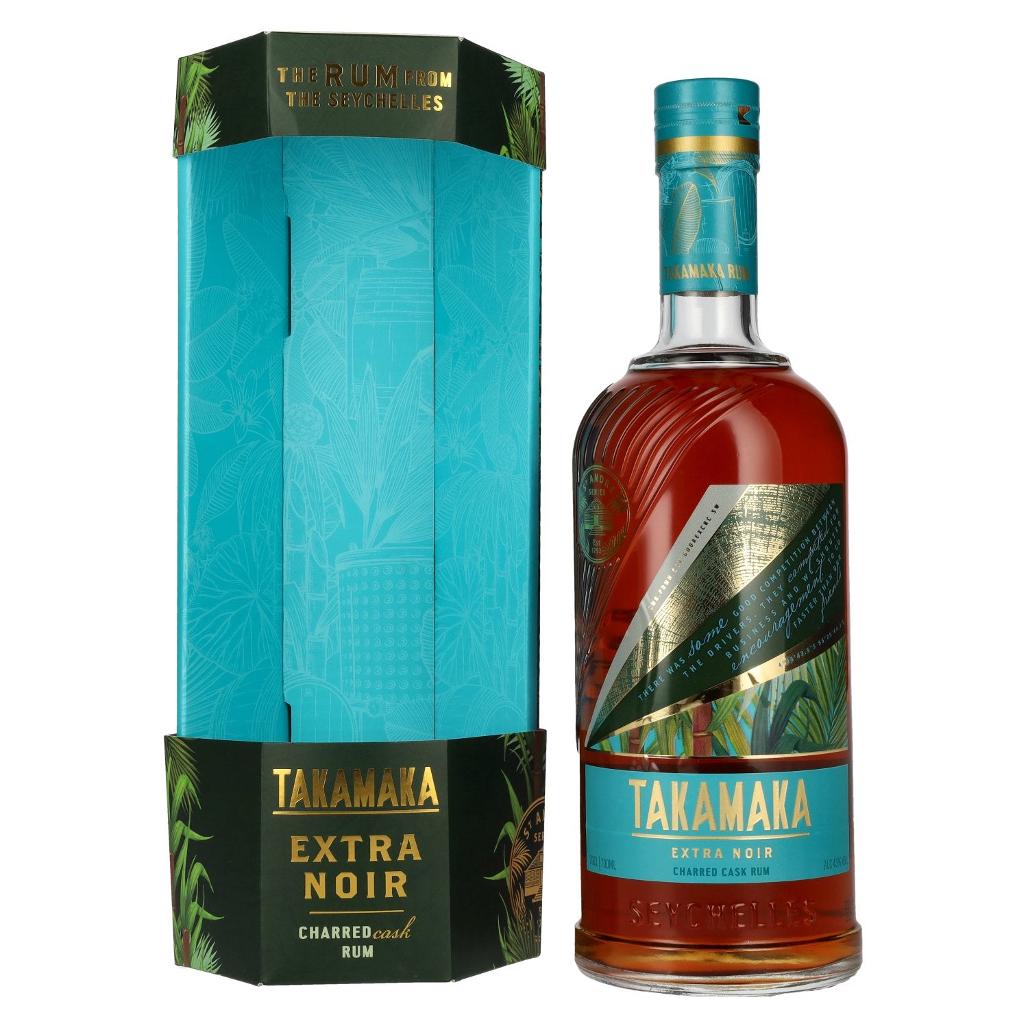 Takamaka EXTRA NOIR Rum 43% Vol. 0,7l in Giftbox