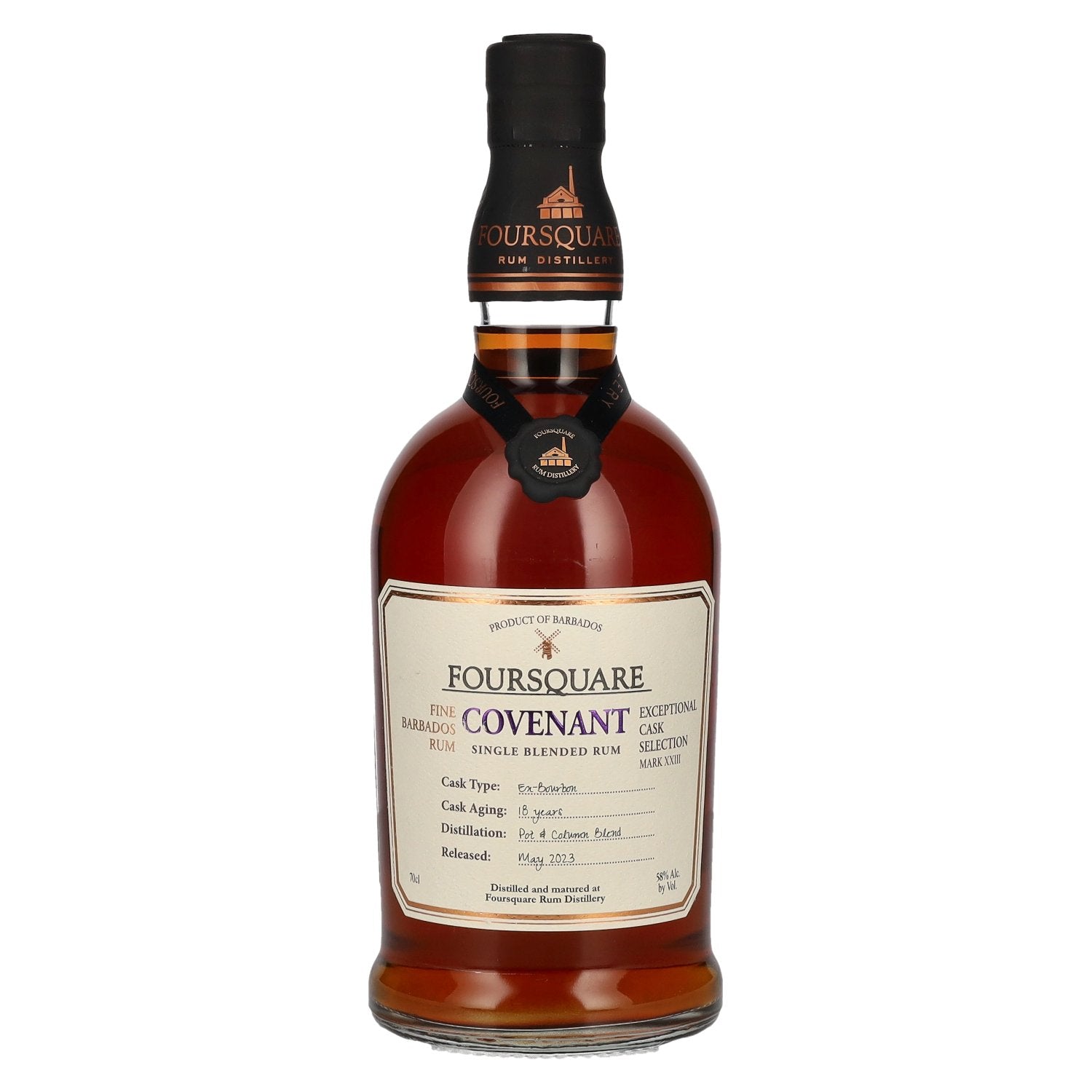 Foursquare 18 Years Old Exceptional Cask Selection COVENANT MARK XXIV Single Blended Rum 58% Vol. 0,7l