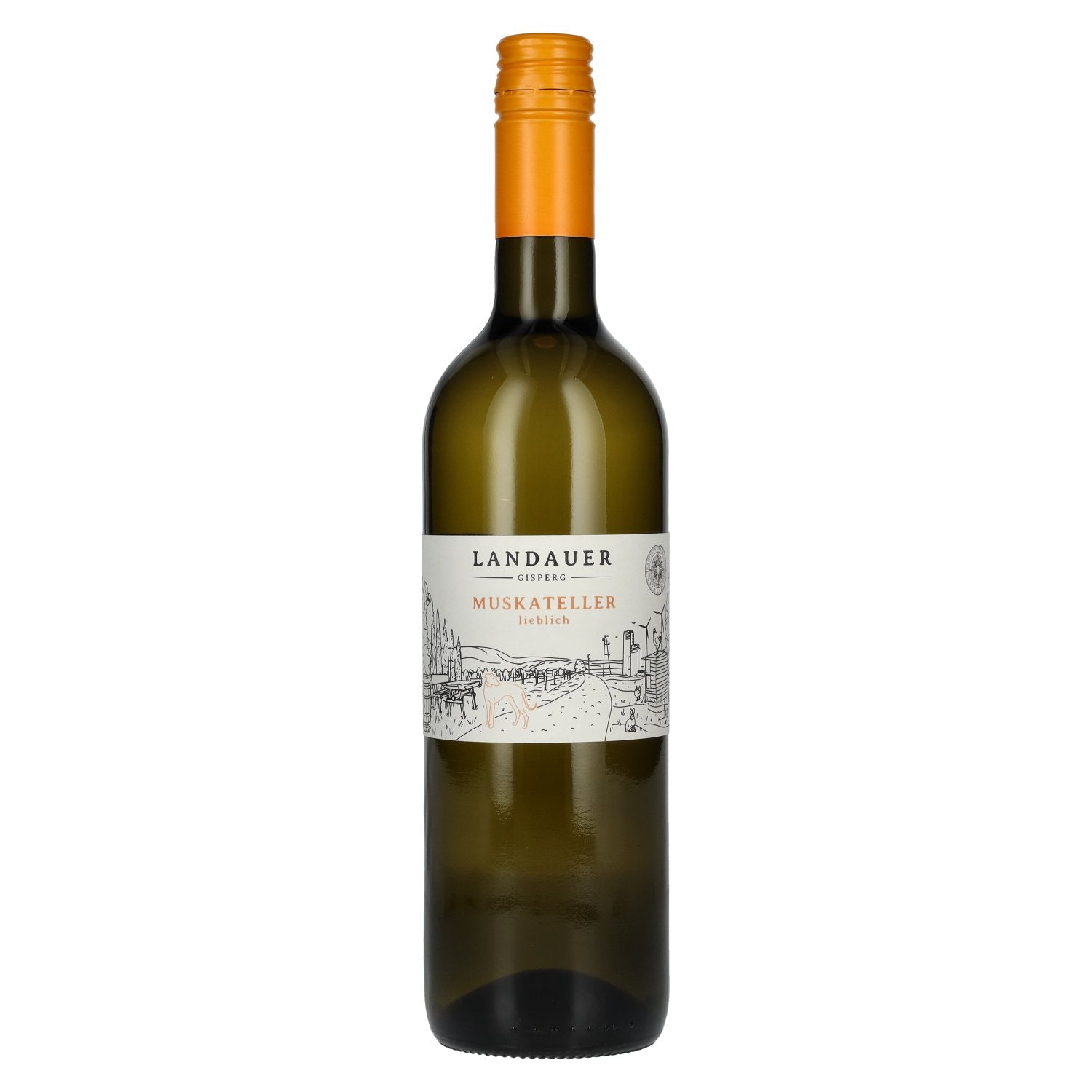Landauer Gisperg Muskateller lieblich 11% Vol. 0,75l