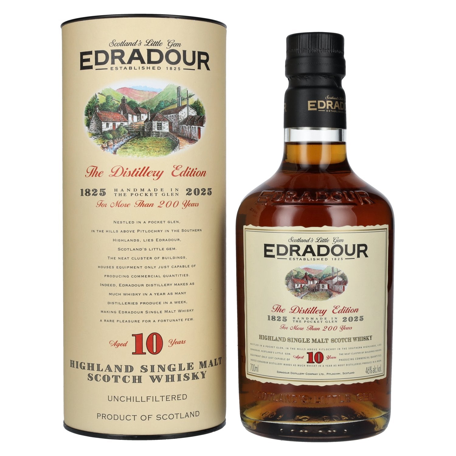 Edradour 10 Years Old 200 Years Distillery Edition 46% Vol. 0,7l in Giftbox