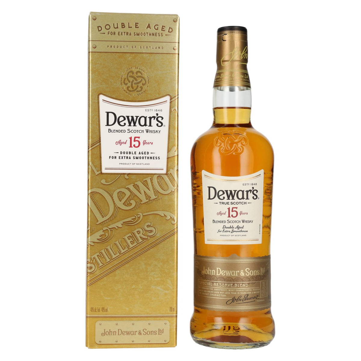 Dewar's 15 Years Old Blended Scotch Whisky 40% Vol. 0,7l in Giftbox