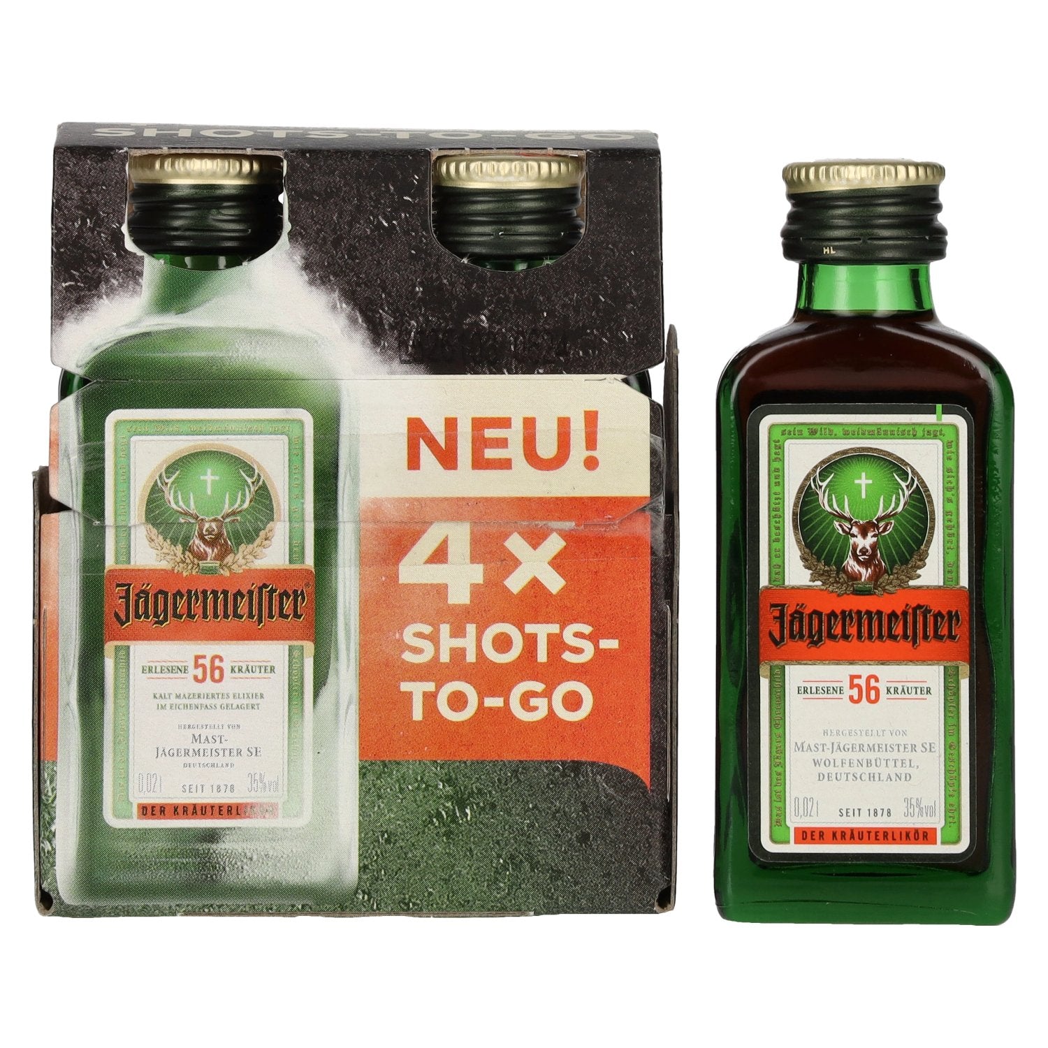 Jaegermeister 35% Vol. 4x0,02l