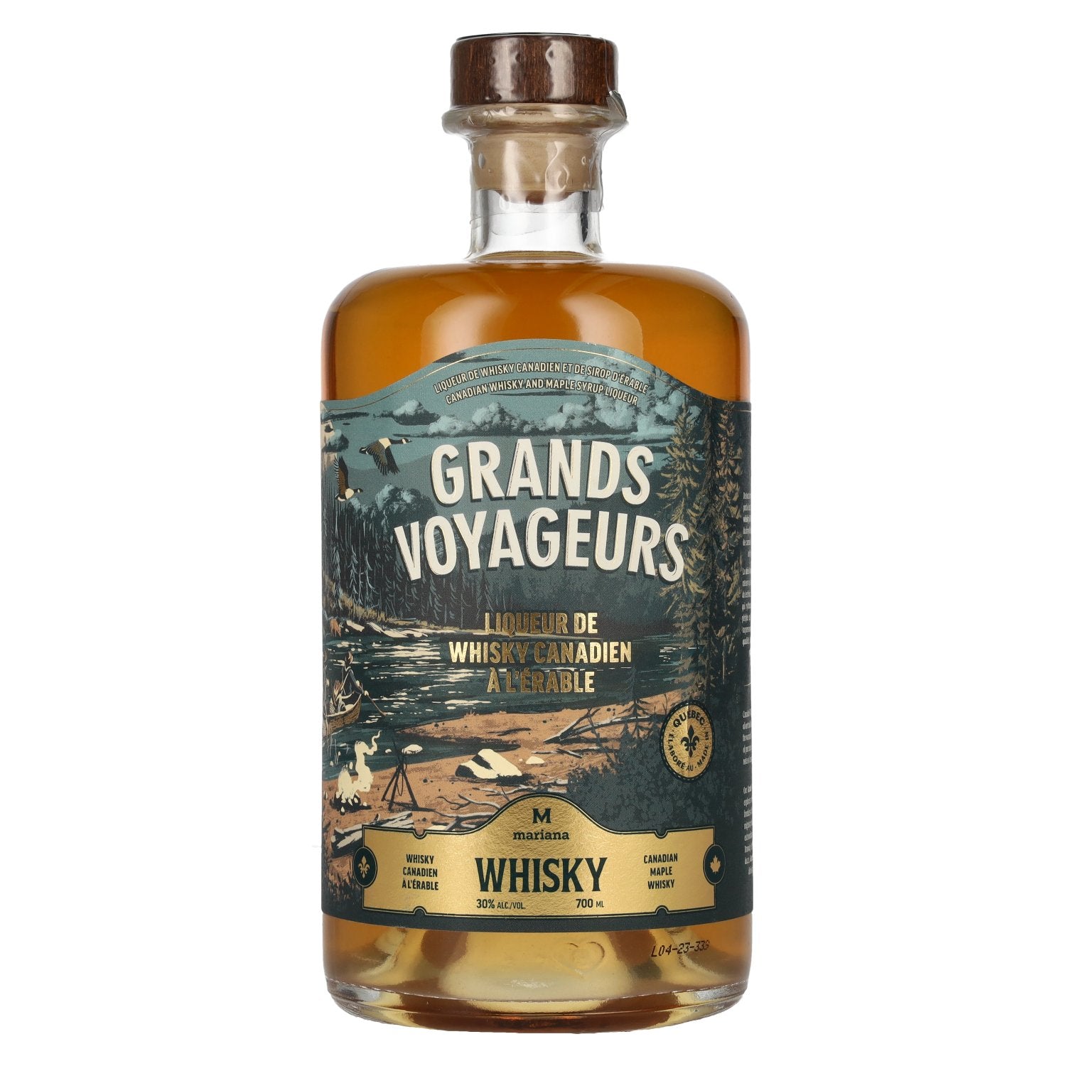 Grands Voyageurs Liqueur de Whisky Canadien A L'Erable 30% Vol. 0,7l