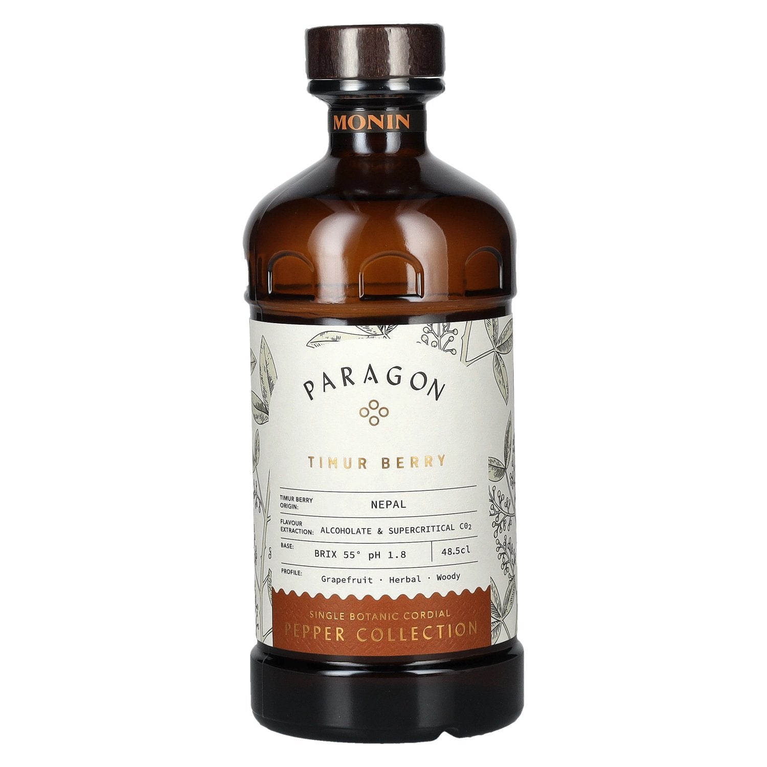 Monin Paragon TIMUR BERRY Single Botanic Cordial Mystic Collection 0,485l