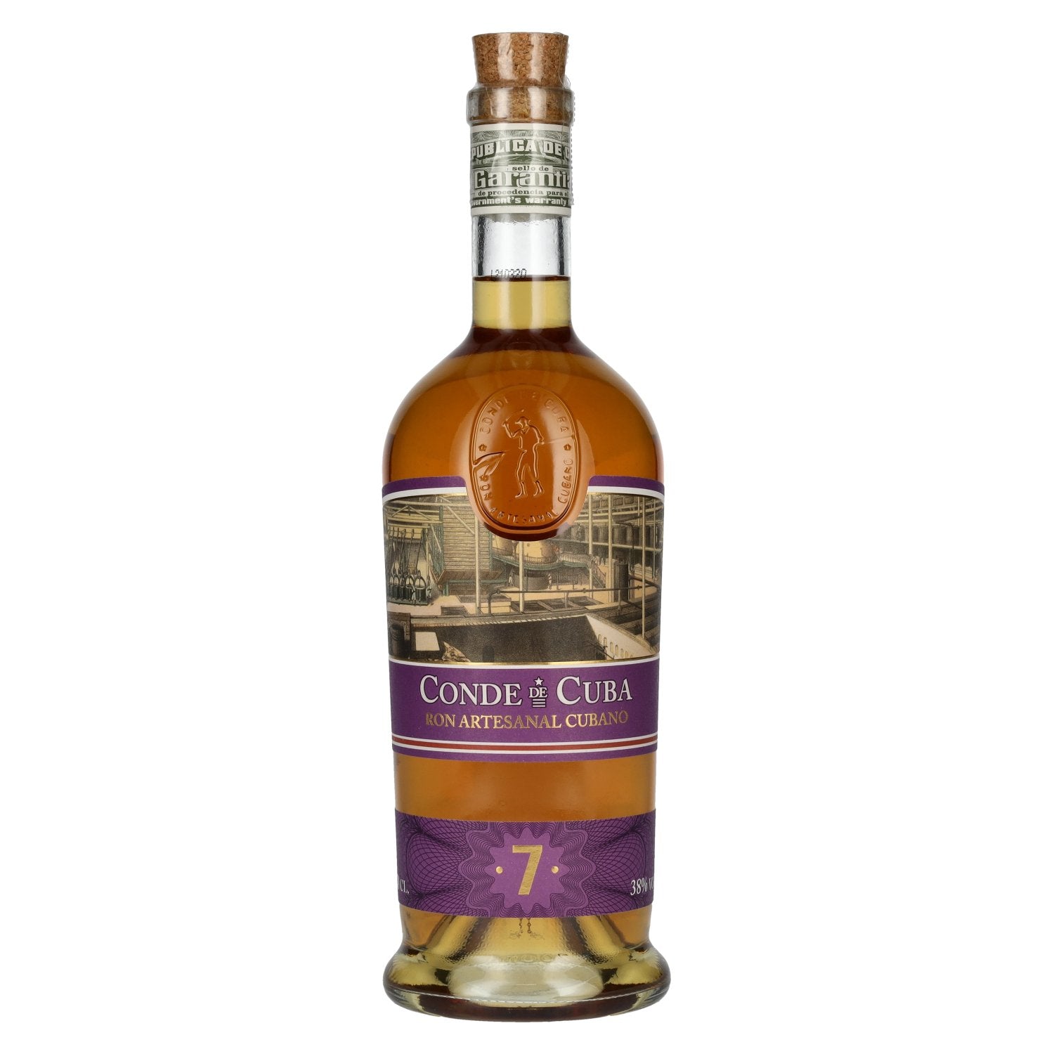 Conde de Cuba 7 Ron Artesanal Cubano 38% Vol. 0,7l