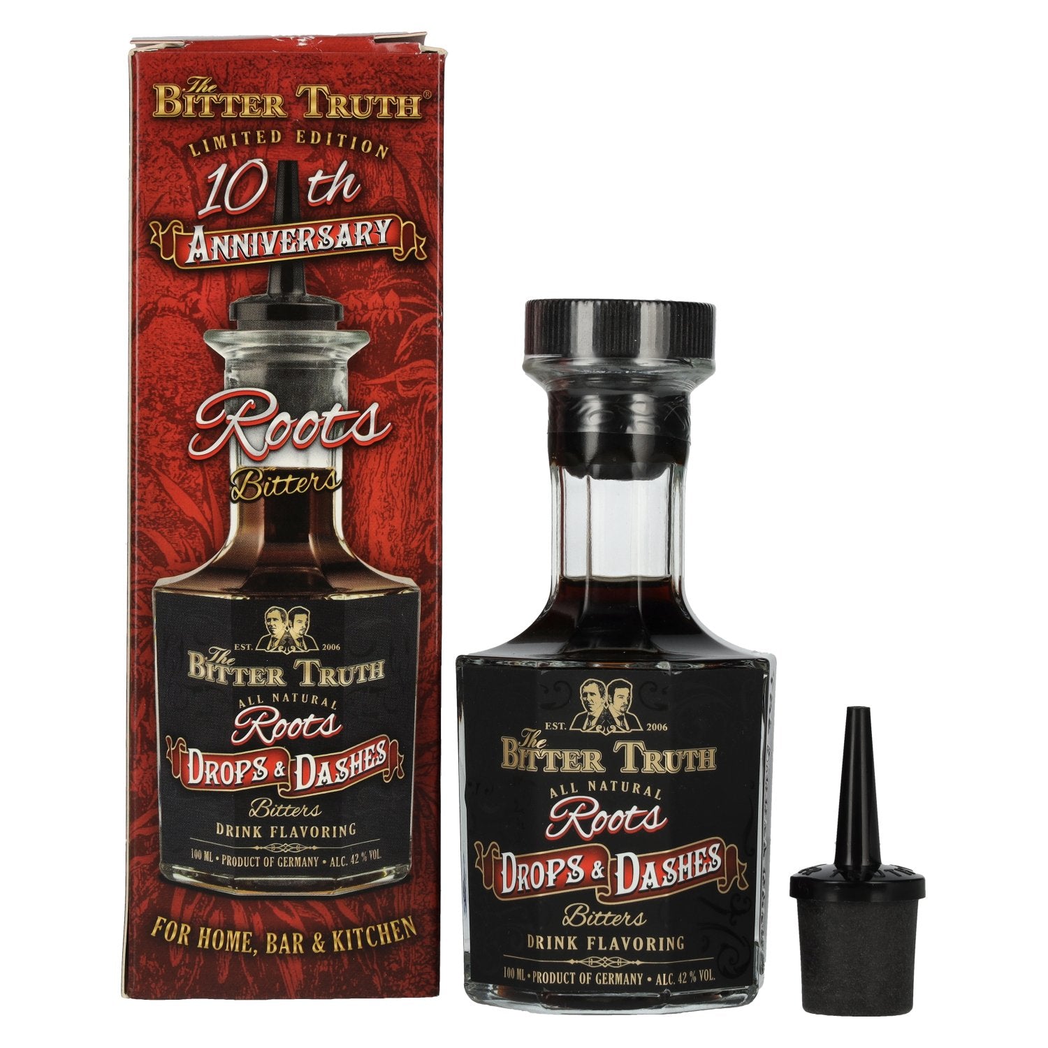The Bitter Truth Roots Drops & Dashes Bitters 10th Anniversary Limited Edition 42% Vol. 0,1l in Giftbox
