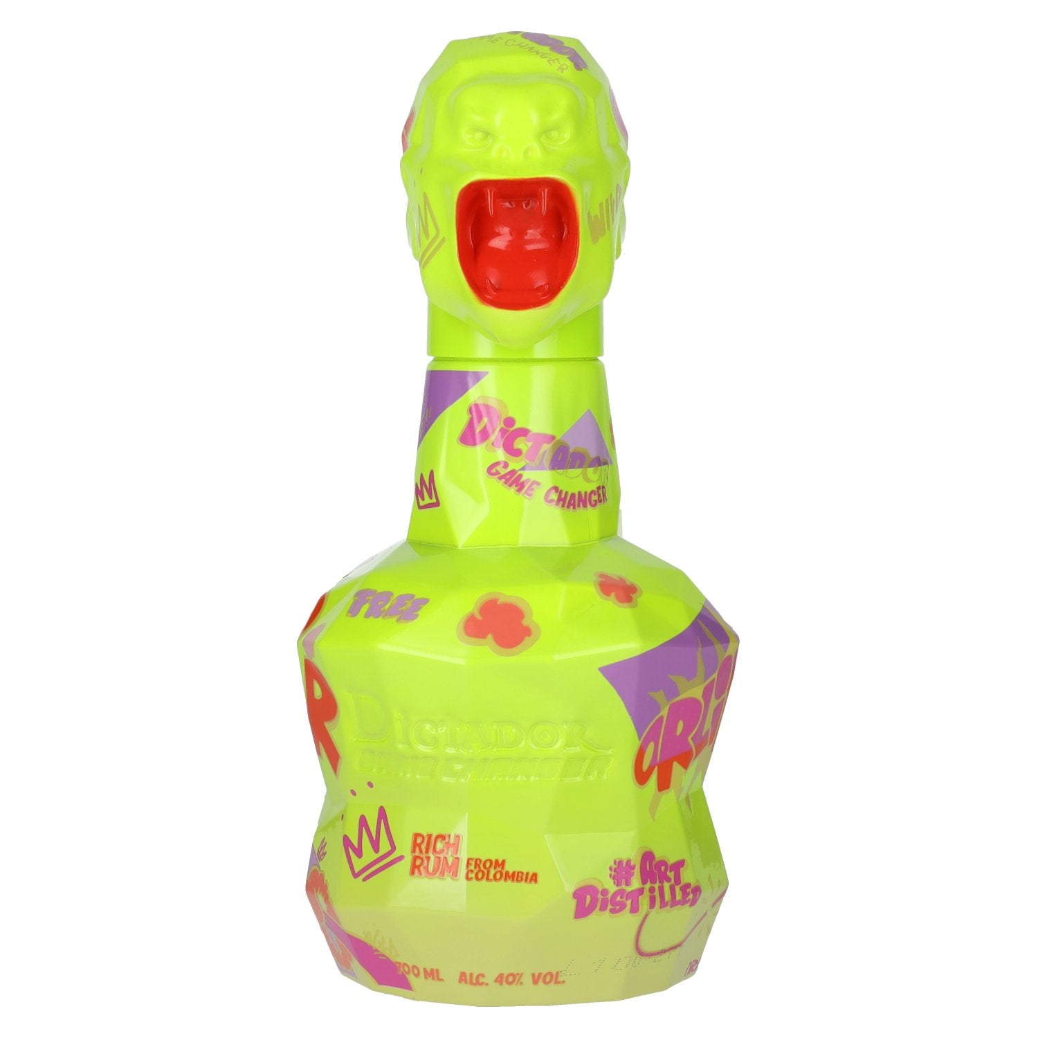 Dictador GAME CHANGER NEON & YELLOW Colombian Rum 40% Vol. 0,7l