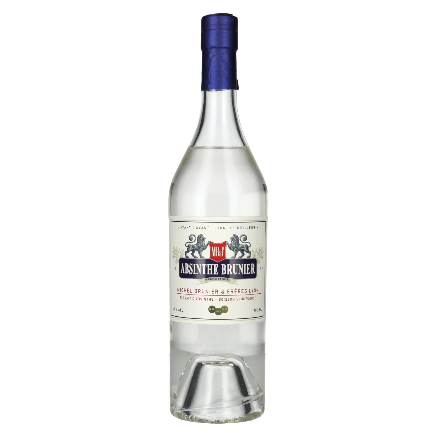 ABSINTHE BRUNIER Michel Brunier & Freres Lyon 65% Vol. 0,7l