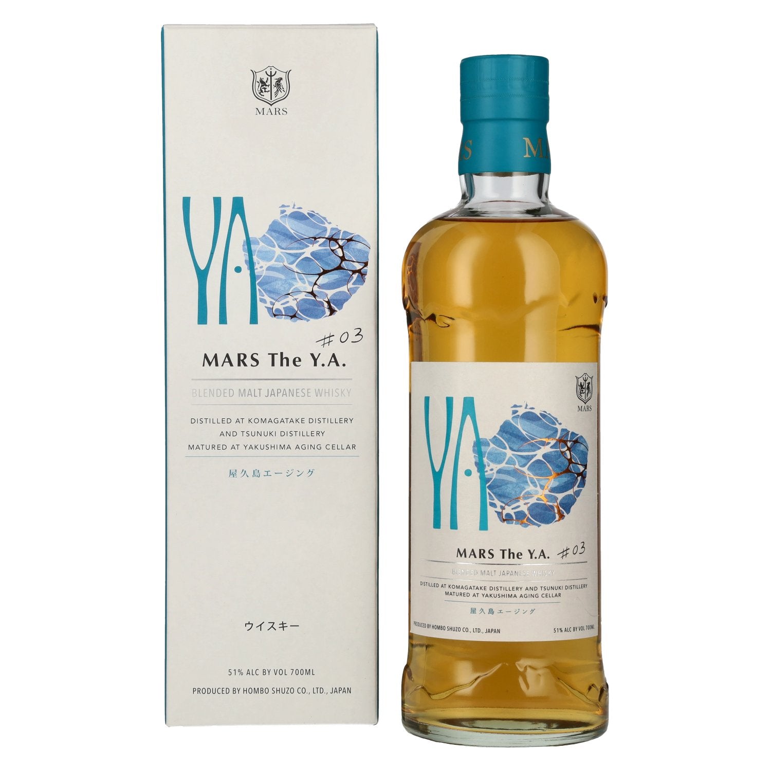 Mars The Y.A. Blended Malt Japanese Whisky # 03 51% Vol. 0,7l in Giftbox