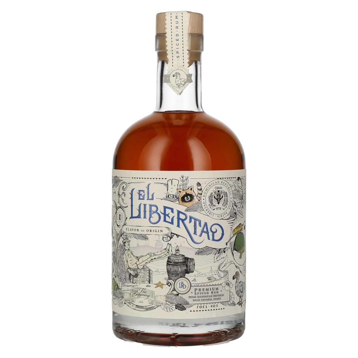 El Libertad FLAVOR OF ORIGIN Spiced Rum Chapter I 40% Vol. 0,7l