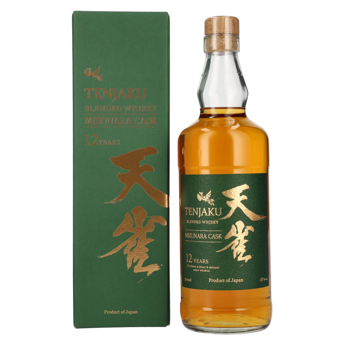 Tenjaku 12 Years Blended Whisky Mizunara Cask 43% Vol. 0,7l in Giftbox