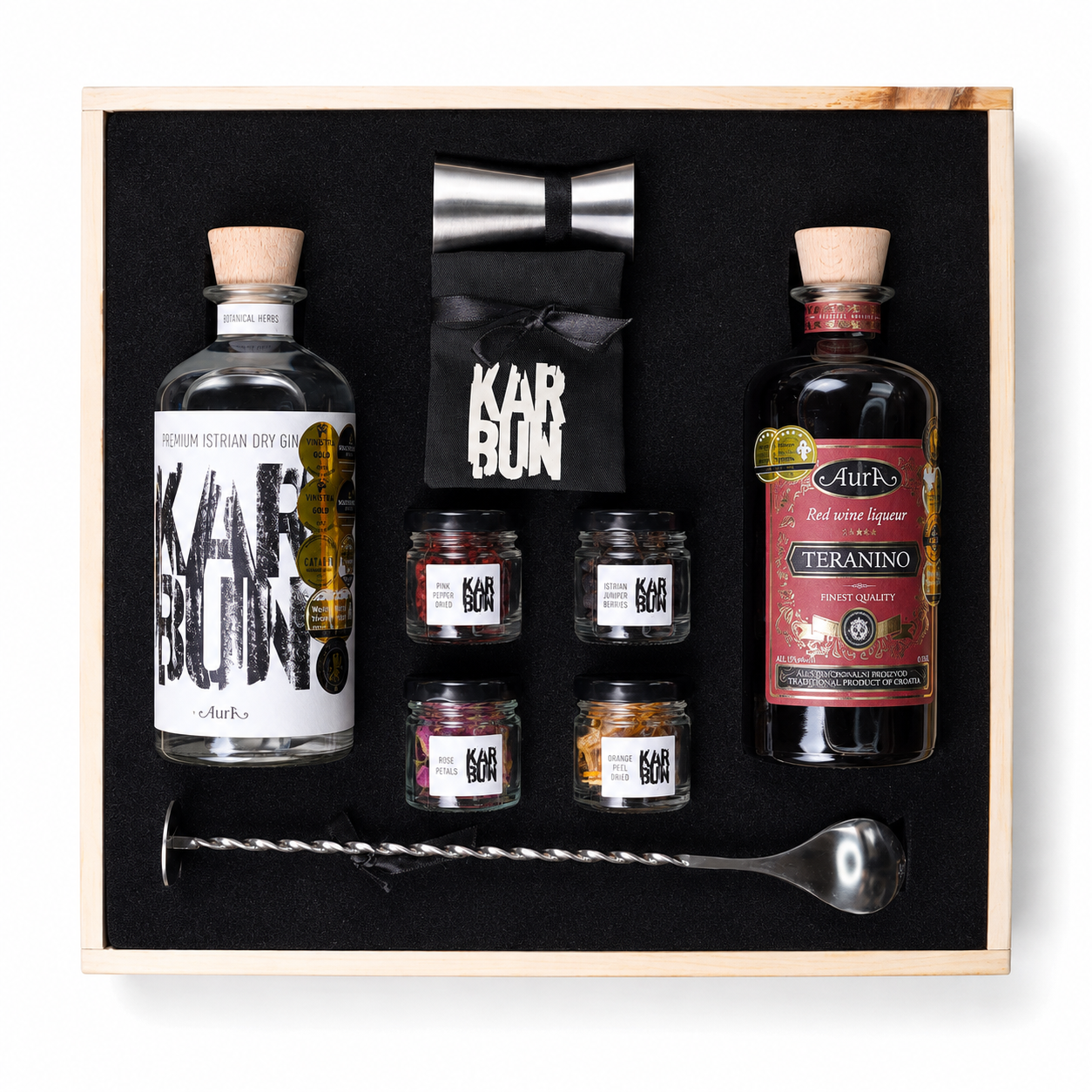 Aura Gin Karbun & Teranino Mixology Gift Box