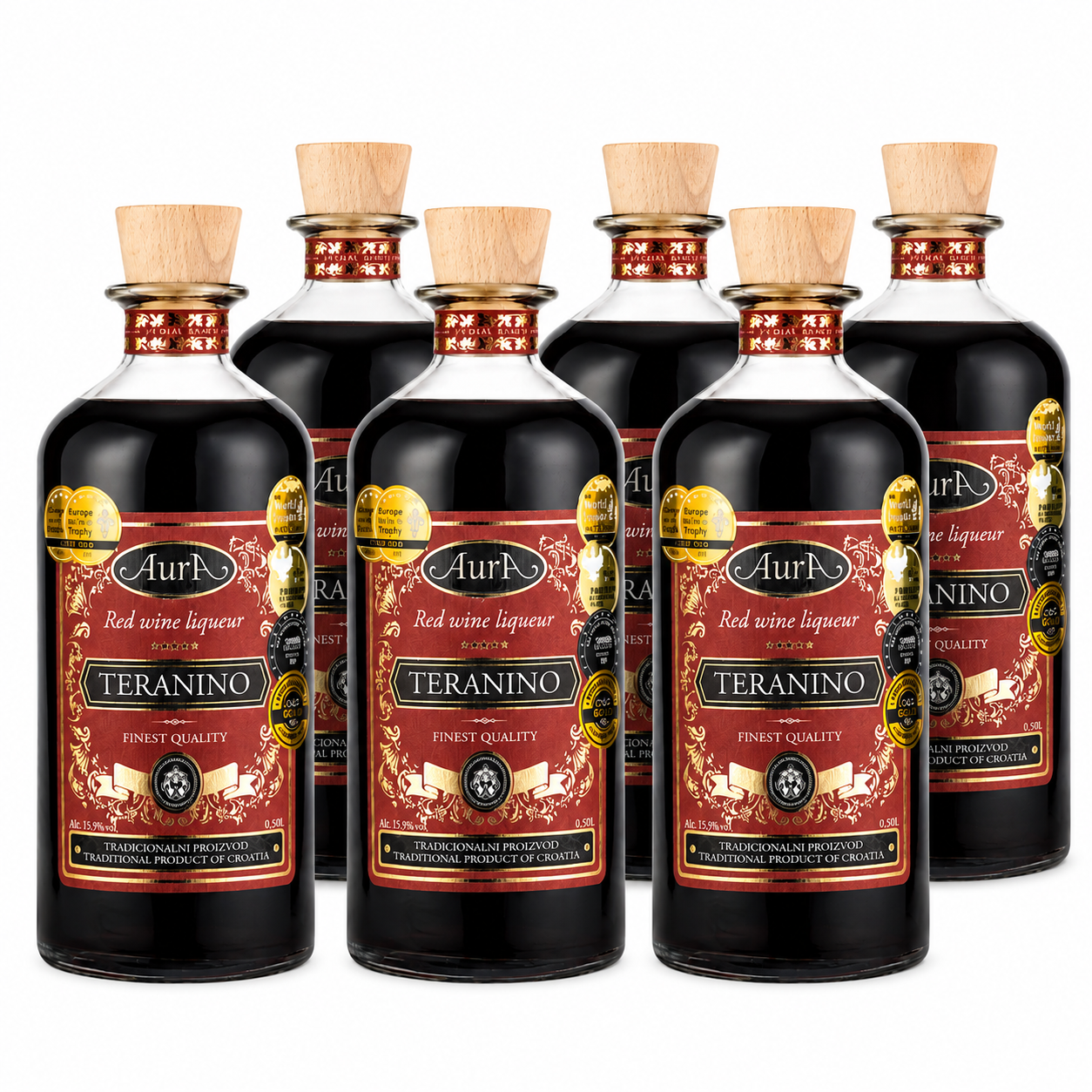 Set of 6-bottle Aura Teranino 15.9% 0.5L