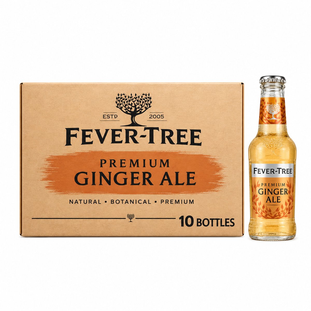 Fever-Tree Premium Ginger Ale 0,2l pack of 10 bottles