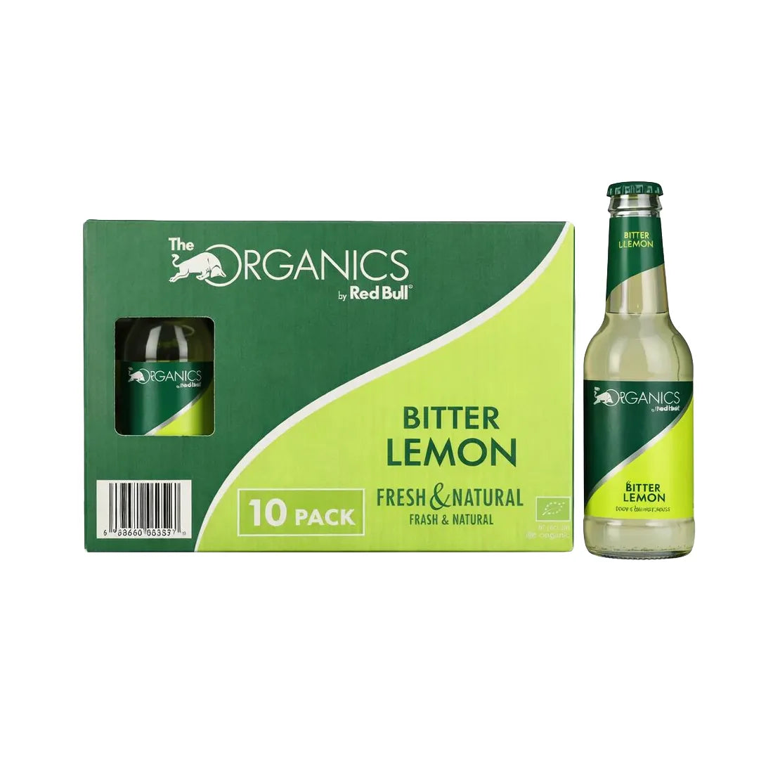 ORGANICS Bitter Lemon by Red Bull 0.25L pack of 10 bottles