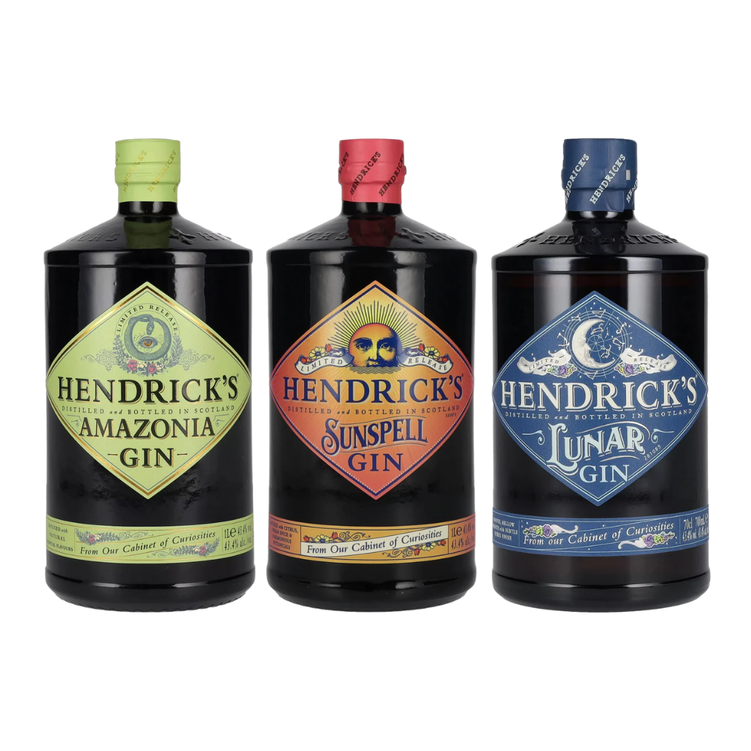 Buy Hendrick's Gin Set – Amazonia, Sunspell & Lunar – British Gin