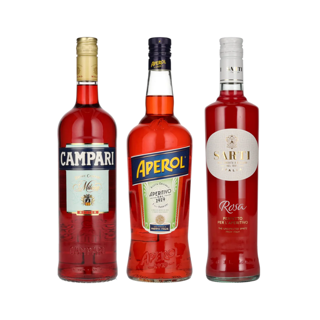 Italian Trio Set (Sarti, Aperol, Campari)
