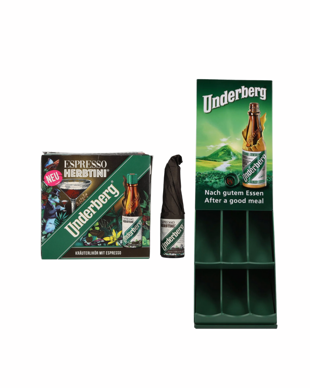 Set of Bar Slide + Underberg Espresso Herbtini
