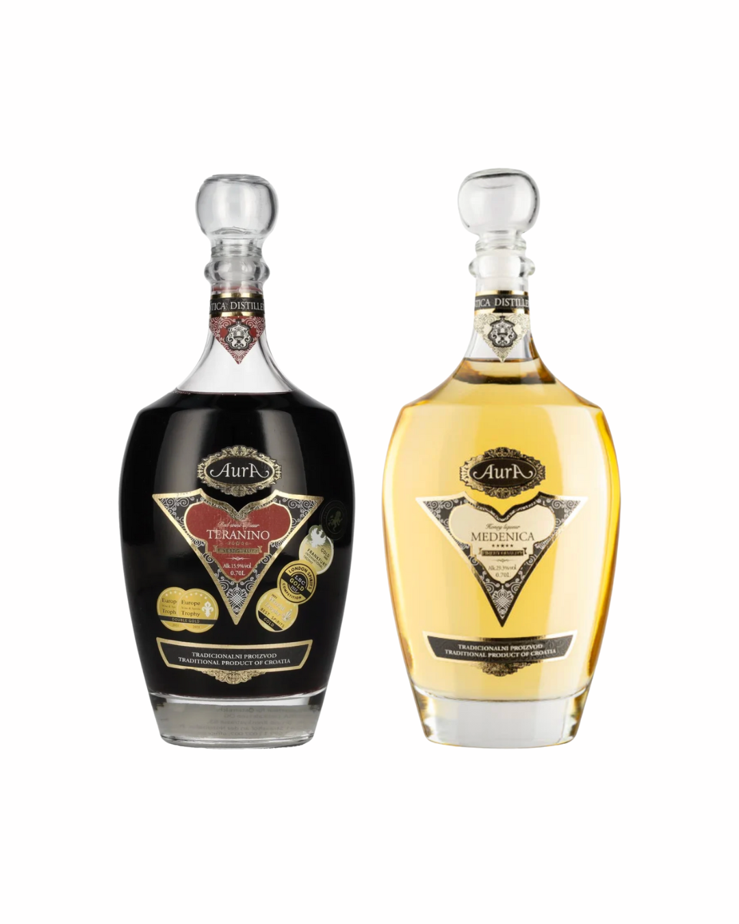 Set of 2-bottle Aura Teranino&Medenica