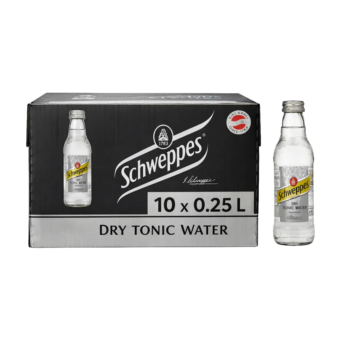 Schweppes Dry Tonic Water 0,2L pack of 10 bottles