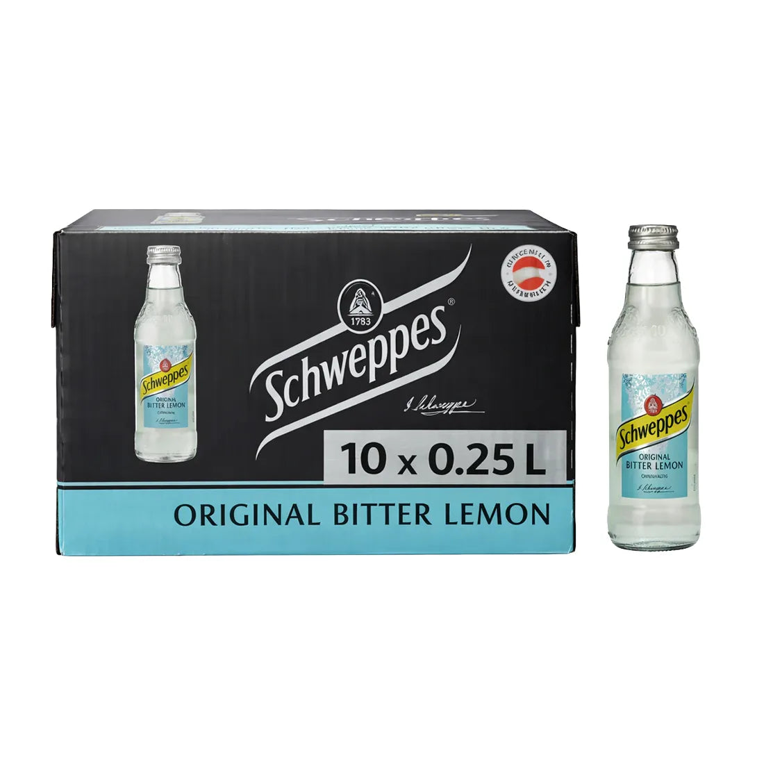 Schweppes Original Bitter Lemon 0,25L pack of 10 bottles