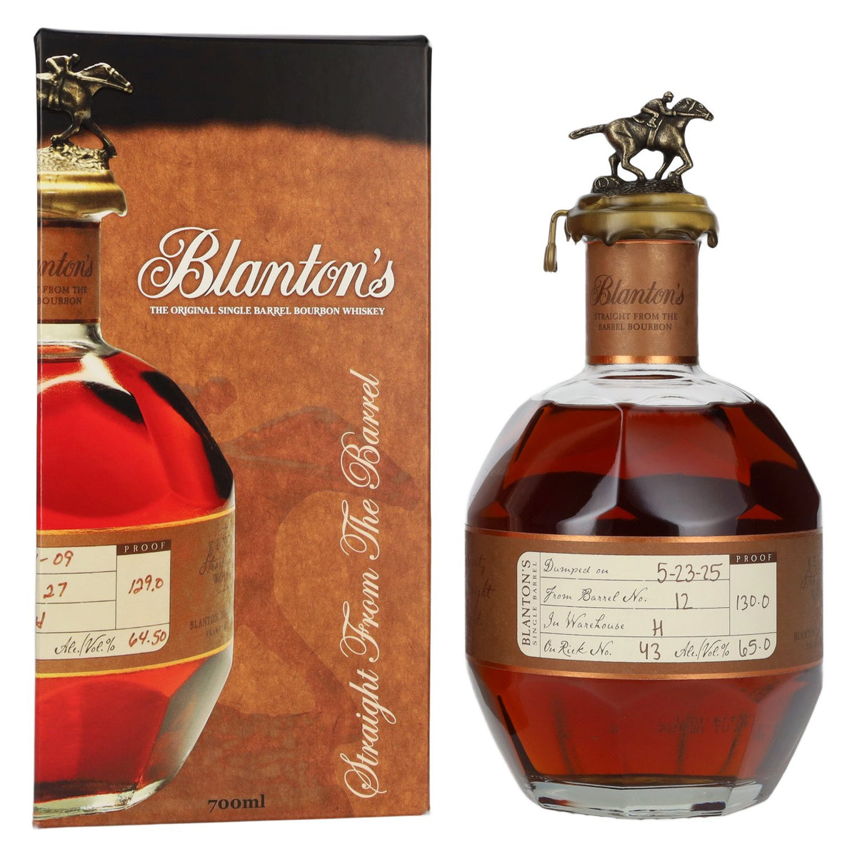 Blanton's STRAIGHT FROM THE BARREL BOURBON 65% Vol. 0,7l in Giftbox