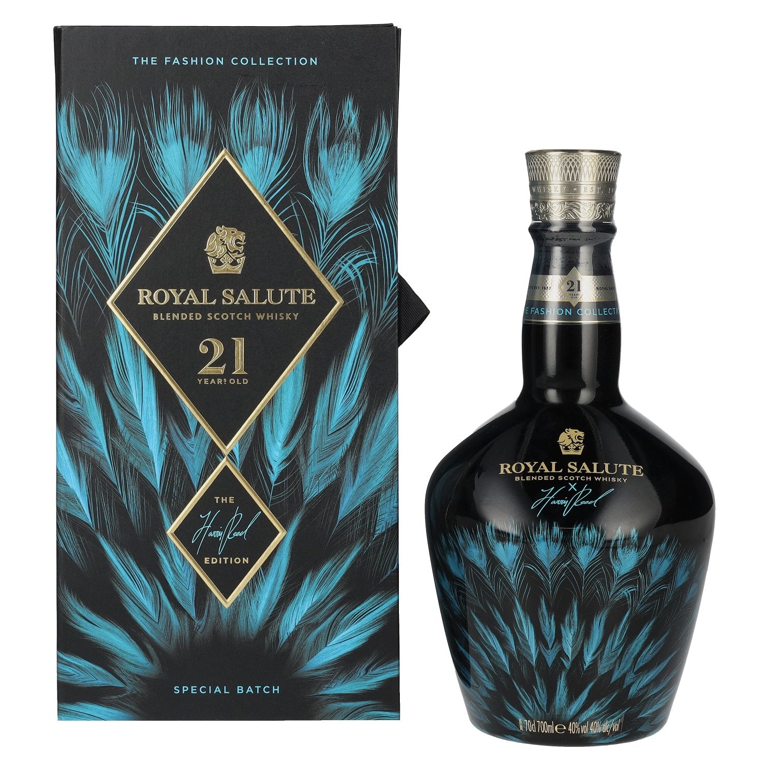Royal Salute 21 Years Old HARRIS REED BLUE EDITION Blended Scotch Whisky 40% Vol. 0,7l in Giftbox