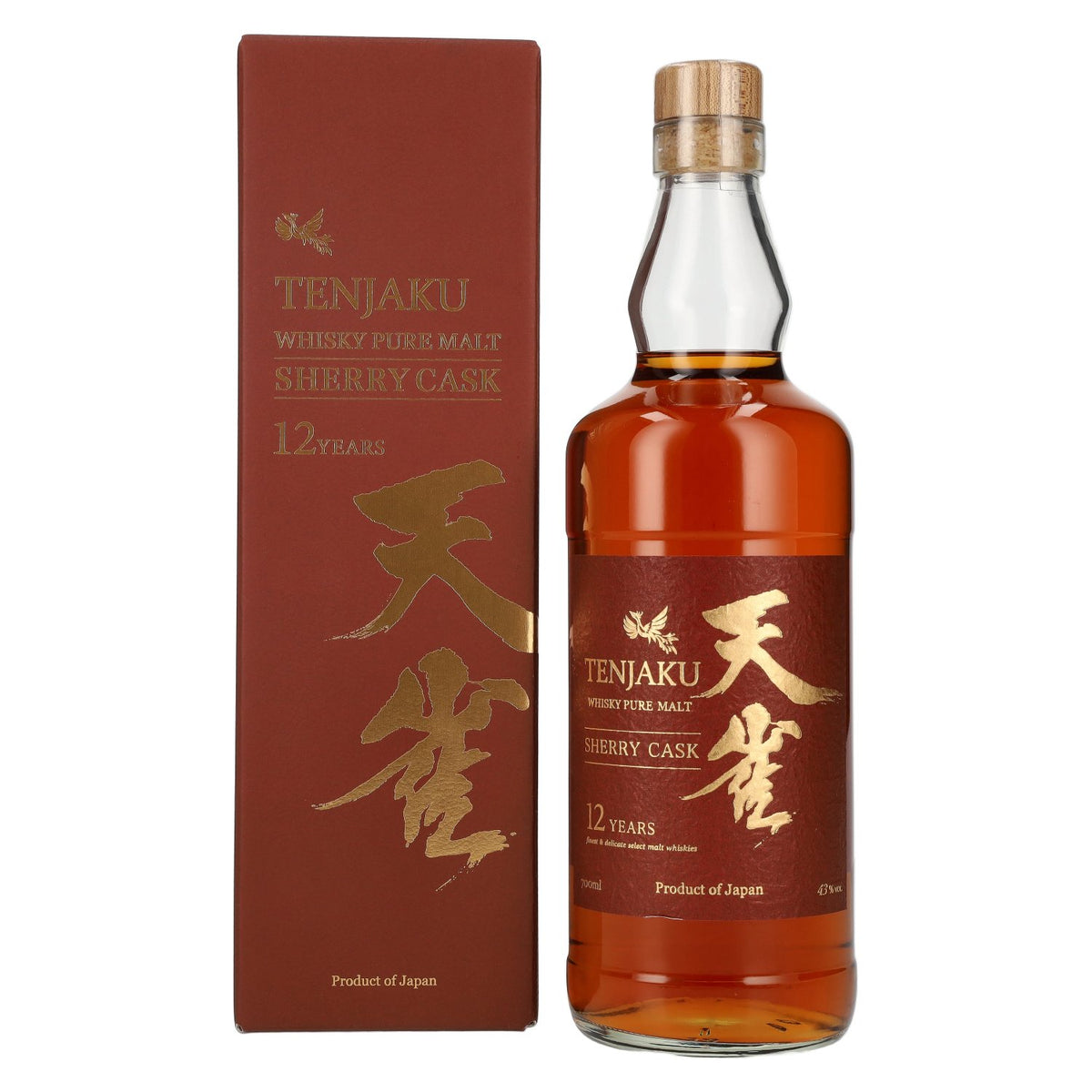 Tenjaku 12 Years Pure Malt Whisky Sherry Cask 43% Vol. 0,7l in Giftbox