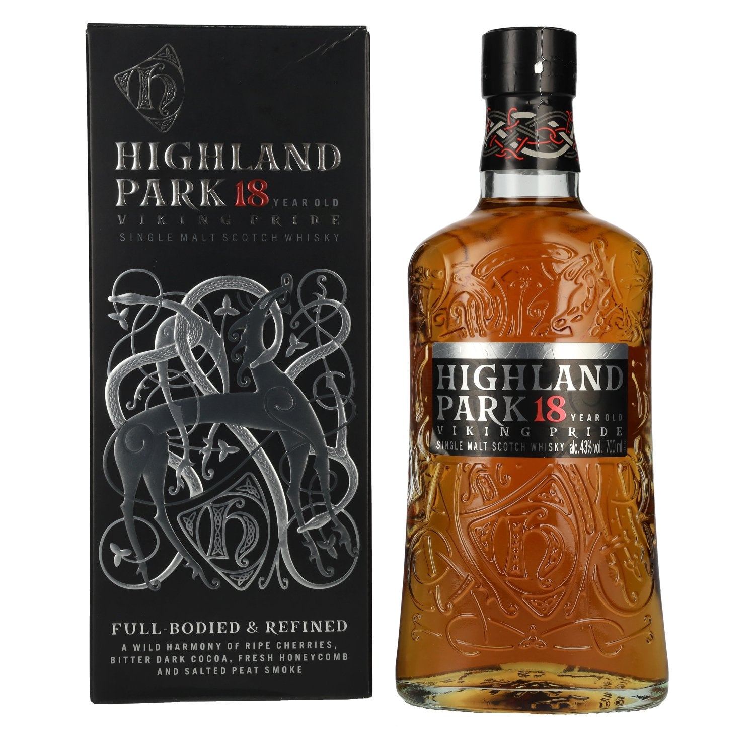 Highland Park 18 Years Old VIKING Travel Single Malt Scotch Whisky 43% Vol. 0,7l in Giftbox