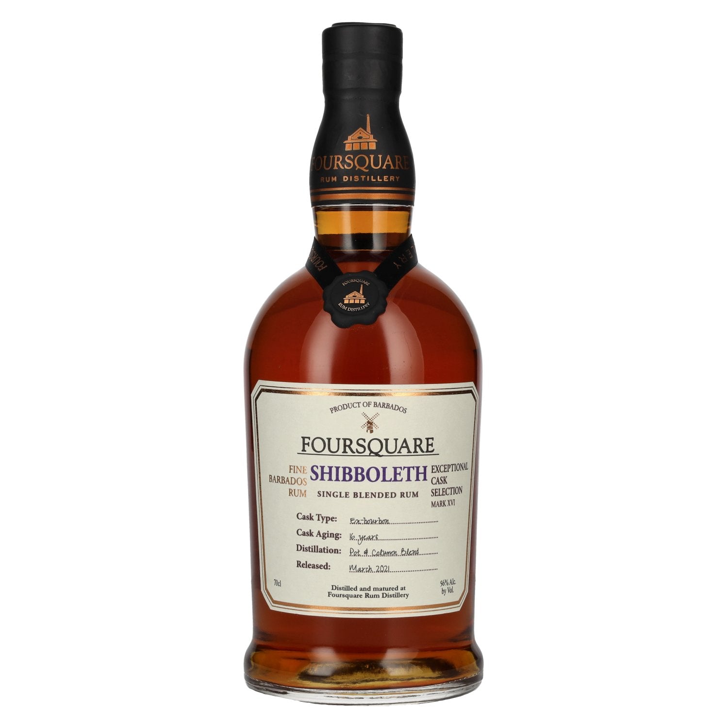 Foursquare 16 Years Old SHIBBOLETH Single Blended Rum 56% Vol. 0,7l