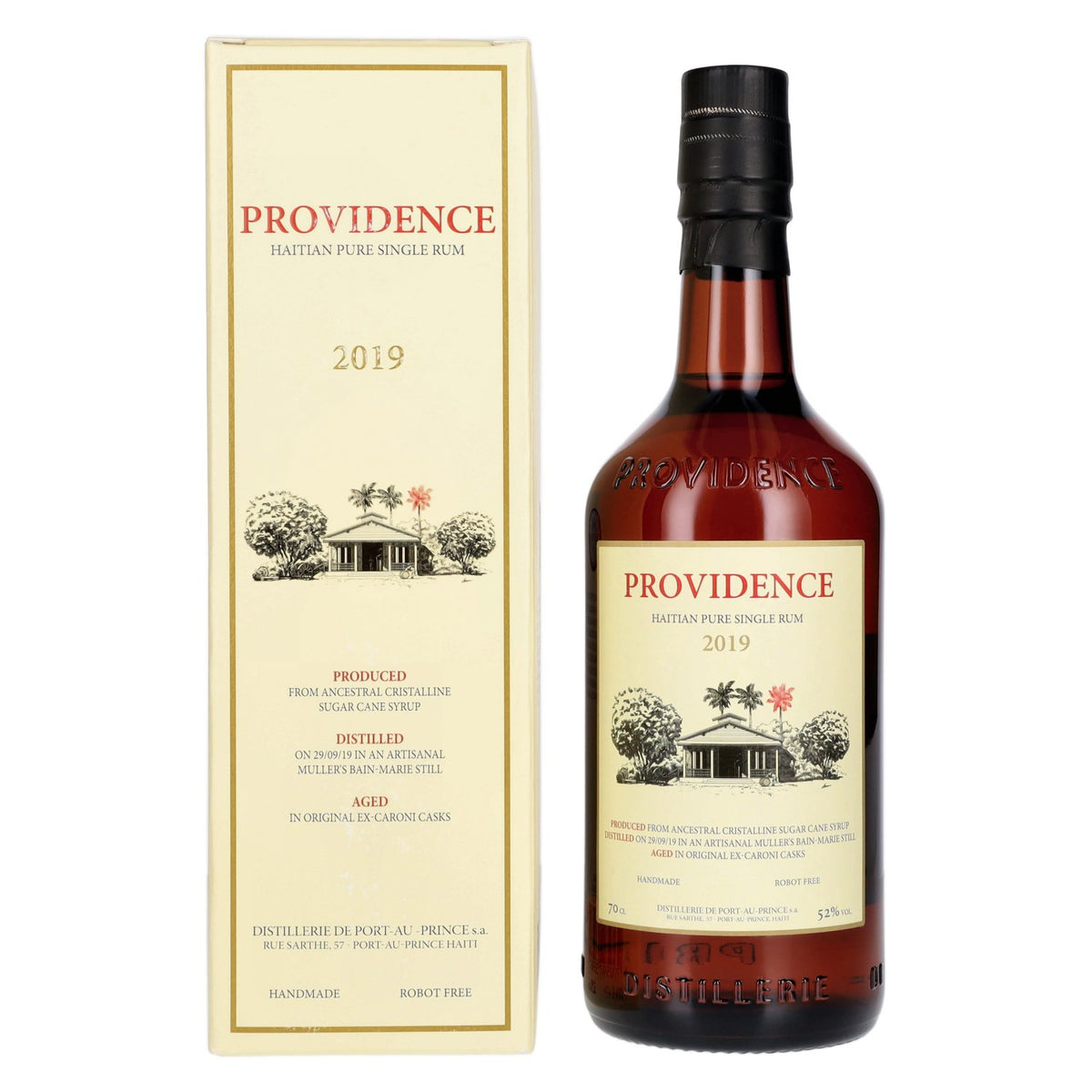 PROVIDENCE Haitian Pure Single Rum 2019 52% Vol. 0,7l in Giftbox