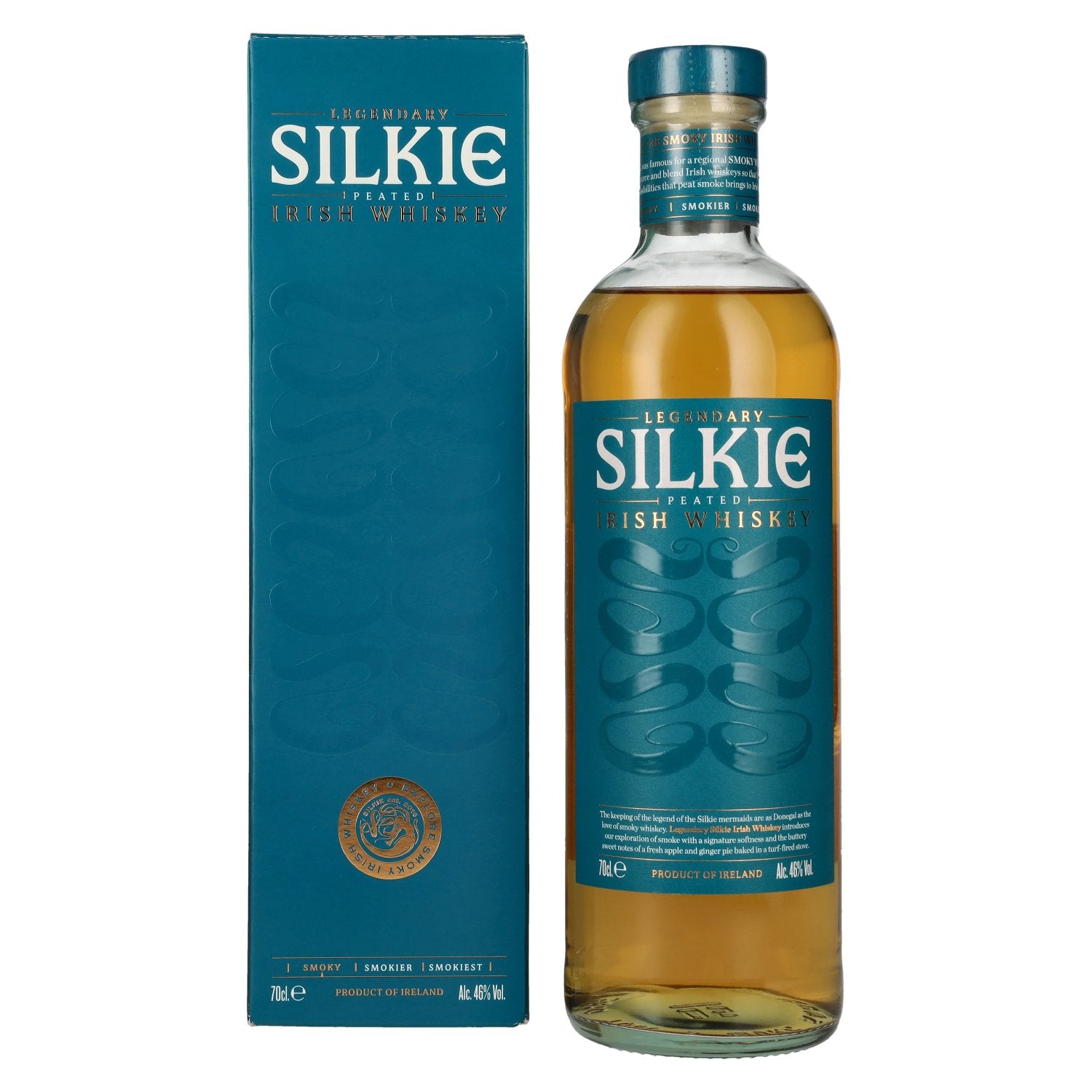The Legendary SILKIE Peated Irish Whiskey 46% Vol. 0,7l in Giftbox