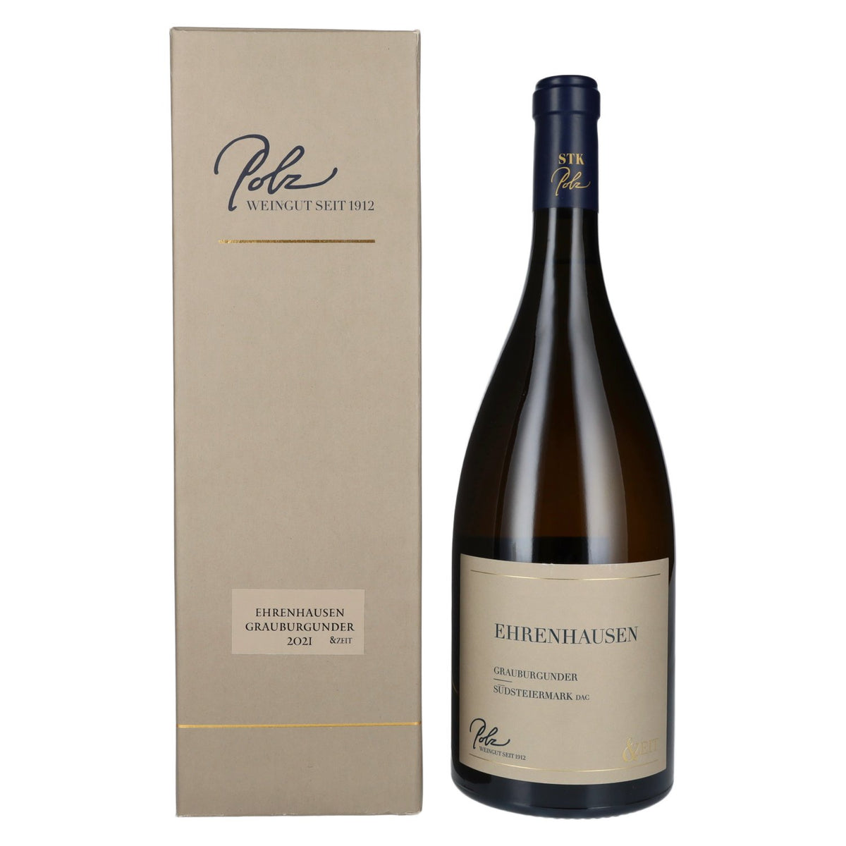 Polz Grauburgunder Ehrenhausen & Zeit Suedsteiermark DAC 2021 13% Vol. 1,5l in Giftbox