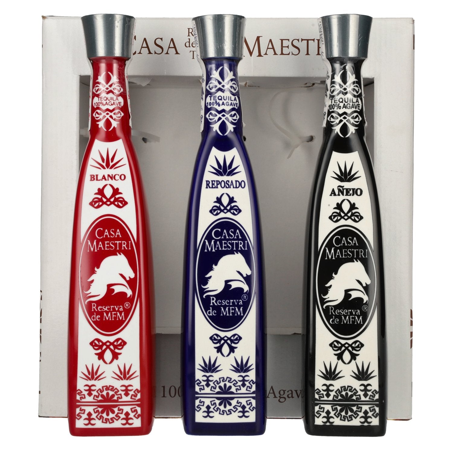Casa Maestri MFM Tequila Gift Set 40% Vol. 3x0,35l