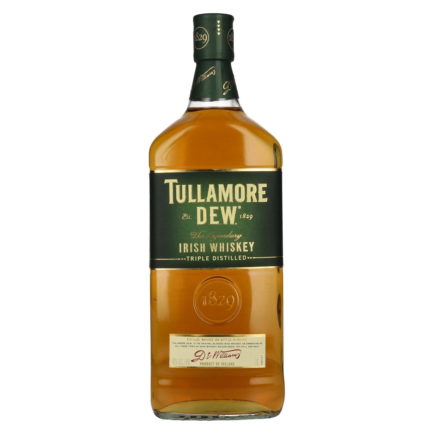 Tullamore D.E.W. The Legendary Triple Distilled Irish Whiskey 40% Vol. 1l