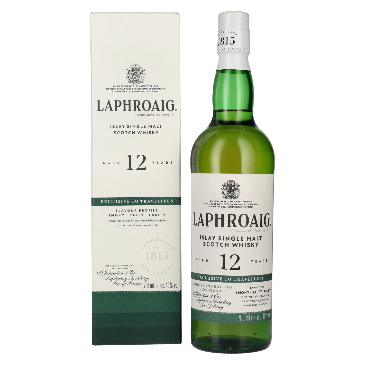 Laphroaig 12 Years Old Travel Exclusive Islay Single Malt Scotch Whisky 46% Vol. 0,7l in Giftbox