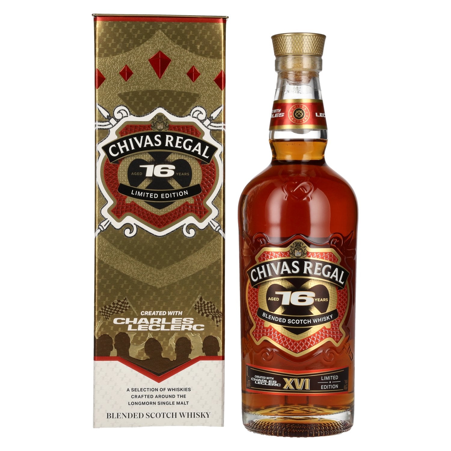 Chivas Regal 16 Years Old CHARLES LECLERC Blended Scotch Whisky Limited Edition 40% Vol. 0,7l in Giftbox