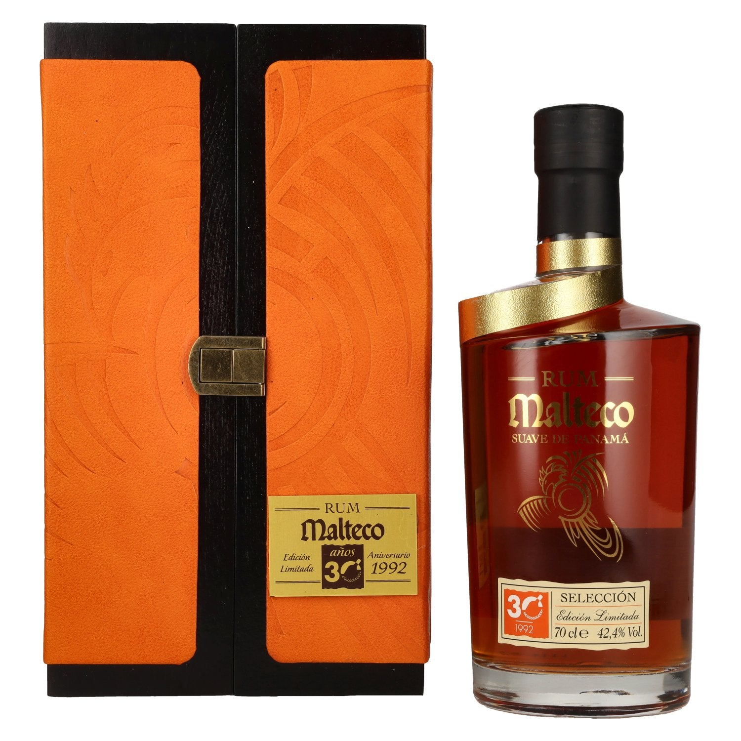 Ron Malteco 30 Anos SELECCION Edicion Limitada Aniversario 1992 42,4% Vol. 0,7l in Holzkiste