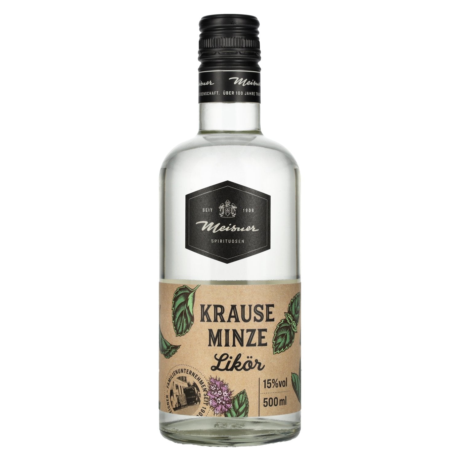 Meisner Krause Minze Likoer 15% Vol. 0,5l