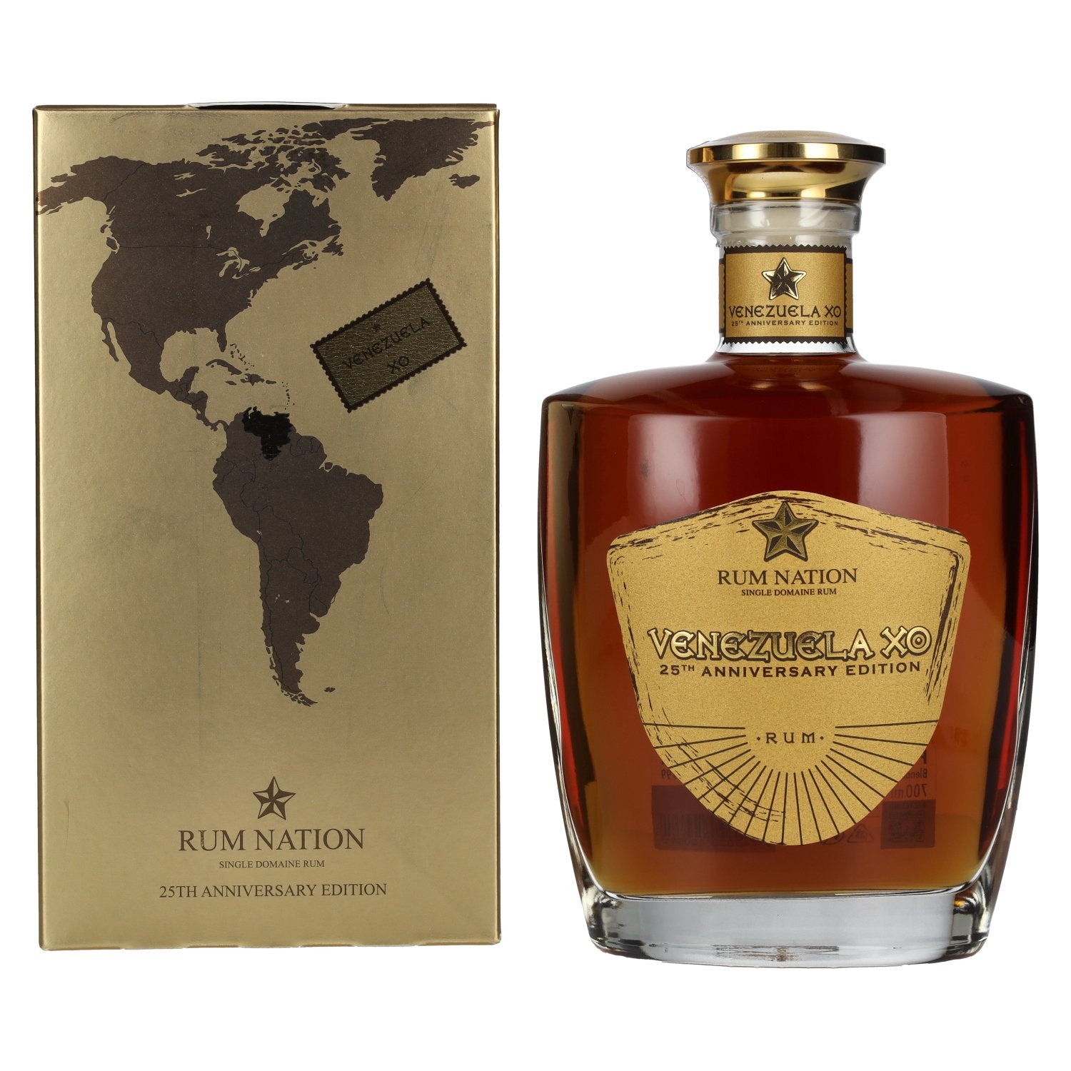 Rum Nation Venezuela XO 25th Anniversary Edition 43% Vol. 0,7l in Giftbox