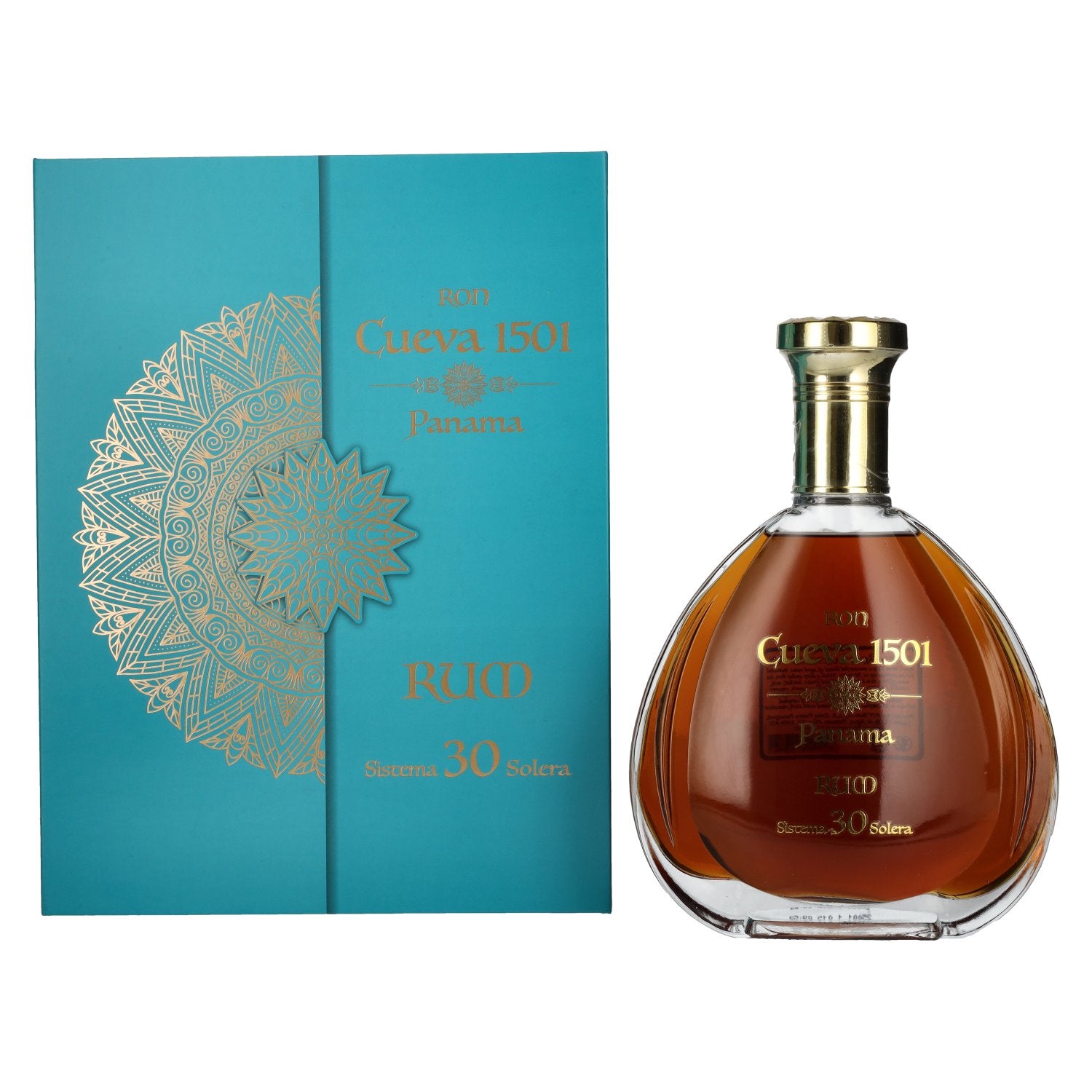 Ron Cueva 1501 Panama 30 Sistema Solera Rum 40% Vol. 0,7l in Giftbox