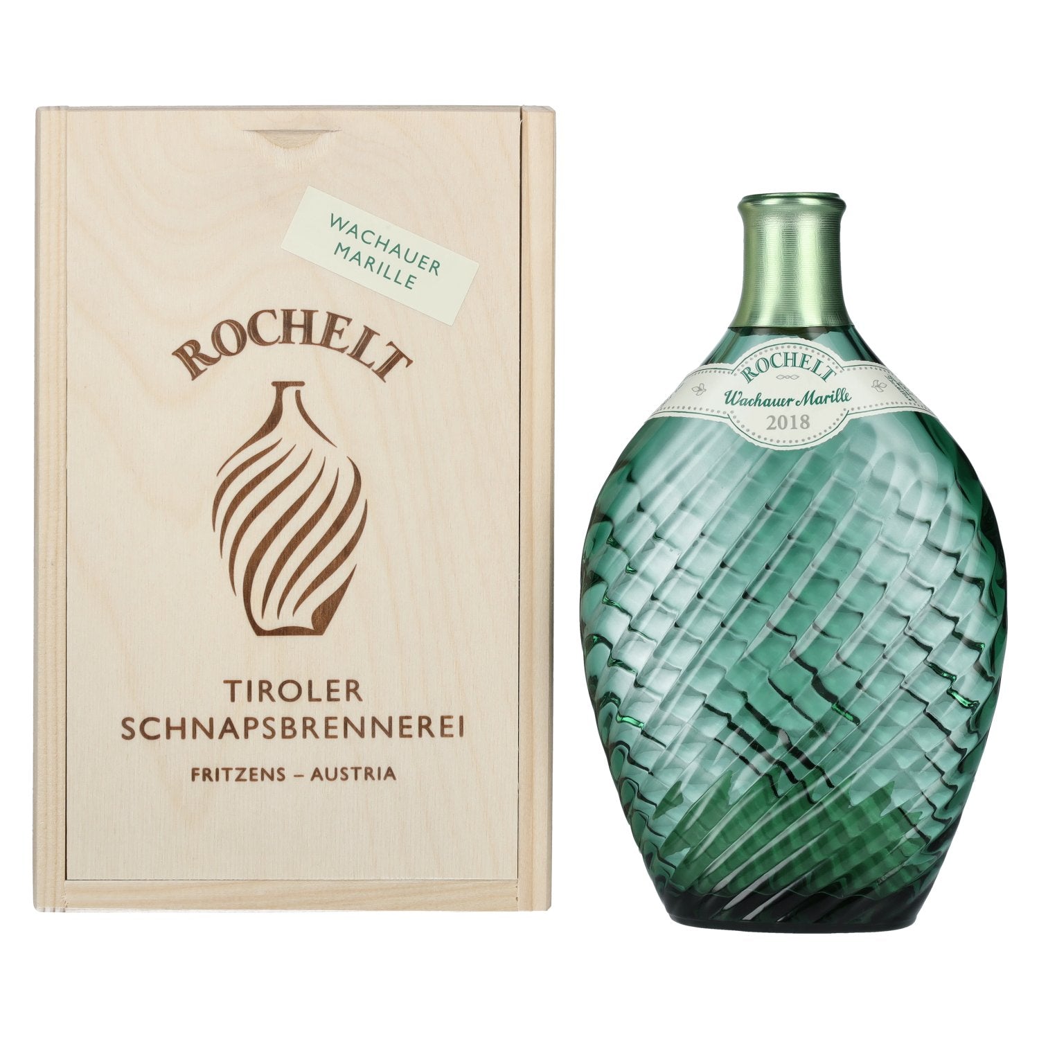 Rochelt Wachauer Marille 2018 50% Vol. 0,35l in Holzkiste