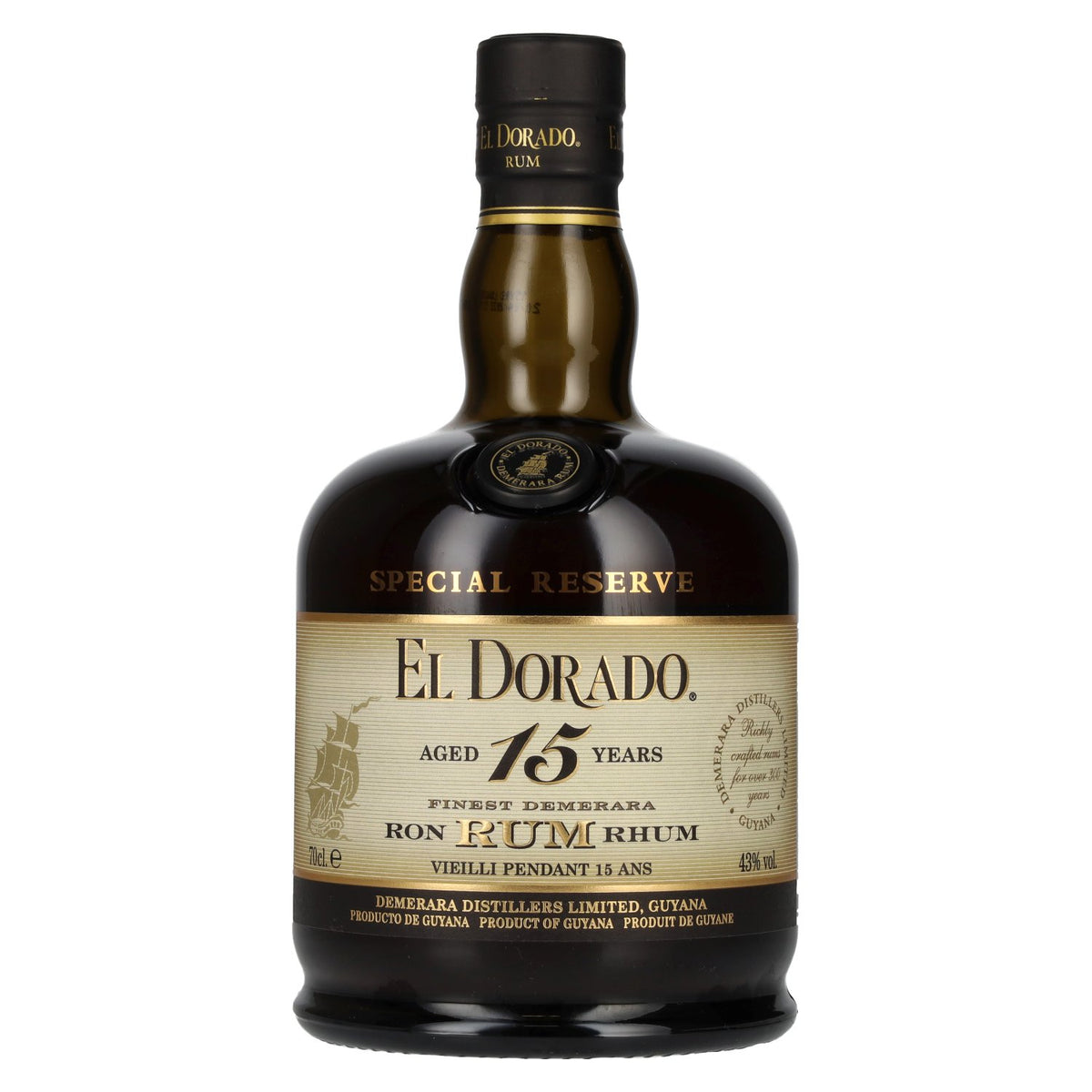 El Dorado 15 Years Old Finest Demerara Rum SPECIAL RESERVE 43% Vol. 0,7l
