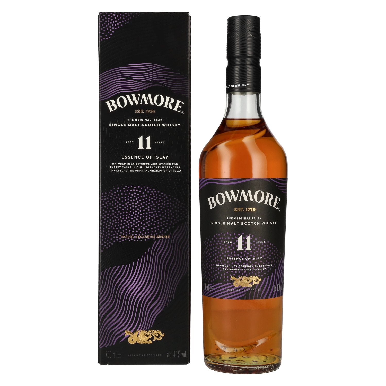 Bowmore 11 Years Old ESSENCE OF ISLAY Travel Exclusive 40% Vol. 0,7l in Giftbox