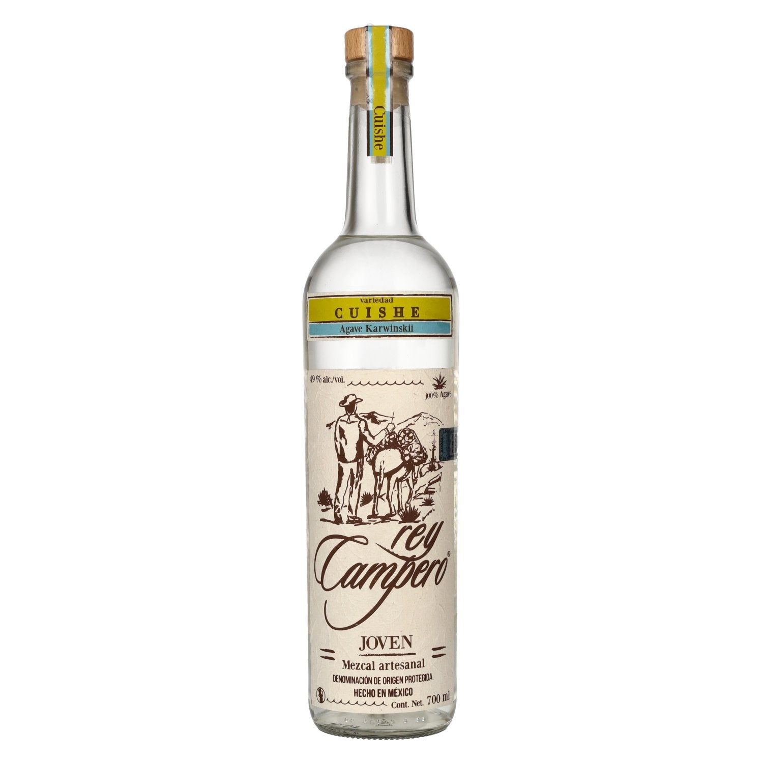 Rey Campero Mezcal CUISHE 49% Vol. 0,7l