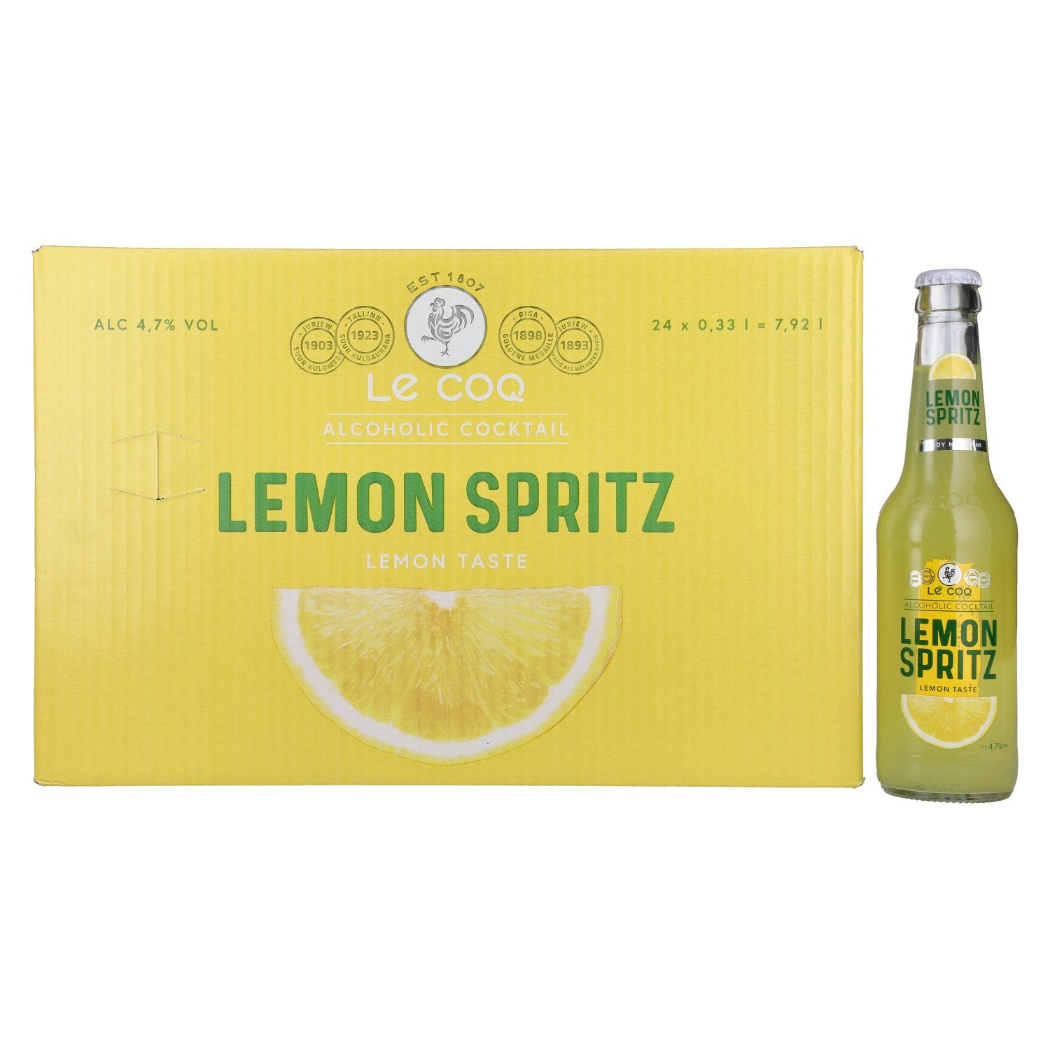 Buy Le Coq LEMON SPRITZ 4,7% Vol. 24x0,33l – – Mydrinx.shop