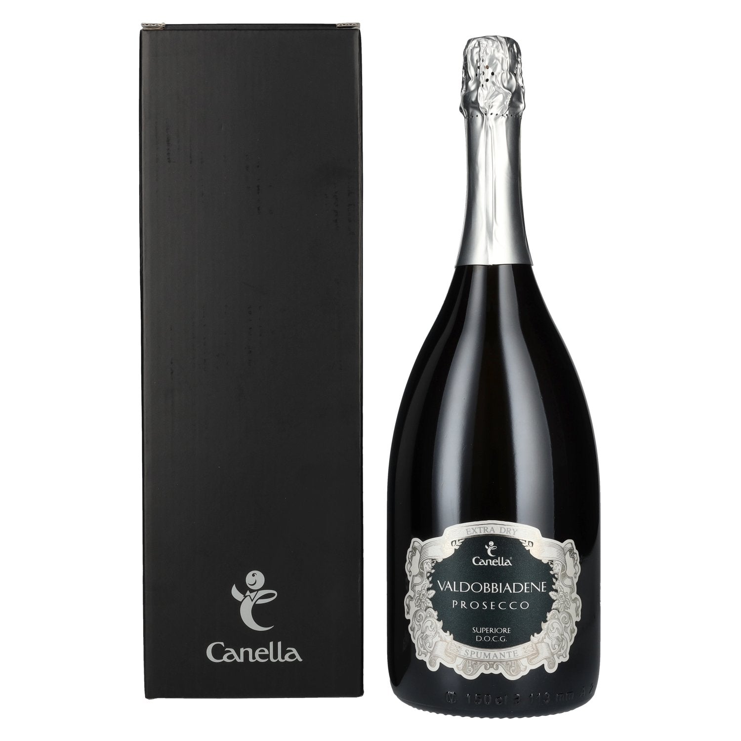 Canella Valdobbiadene Prosecco Superiore Millesimato Extra Dry DOCG 2023 11% Vol. 1,5l in Giftbox