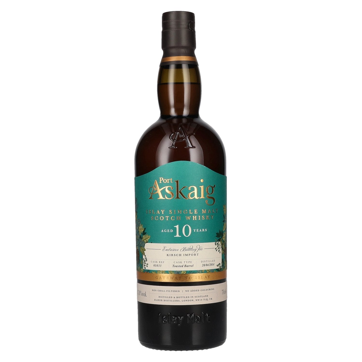 Port Askaig 10 Years Old Toasted Barrel Islay Single Malt Scotch Whisky 2014 57,8% Vol. 0,7l