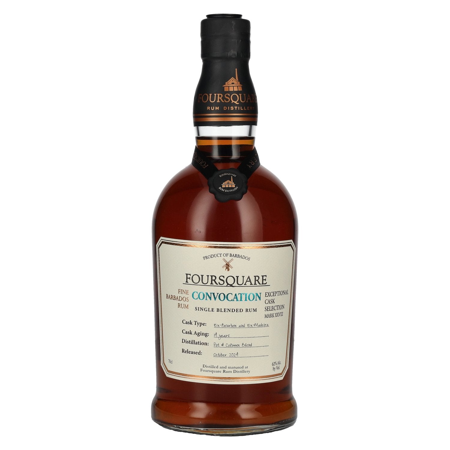 Foursquare 14 Years Old CONVOCATION Single Blended Rum 62% Vol. 0,7l