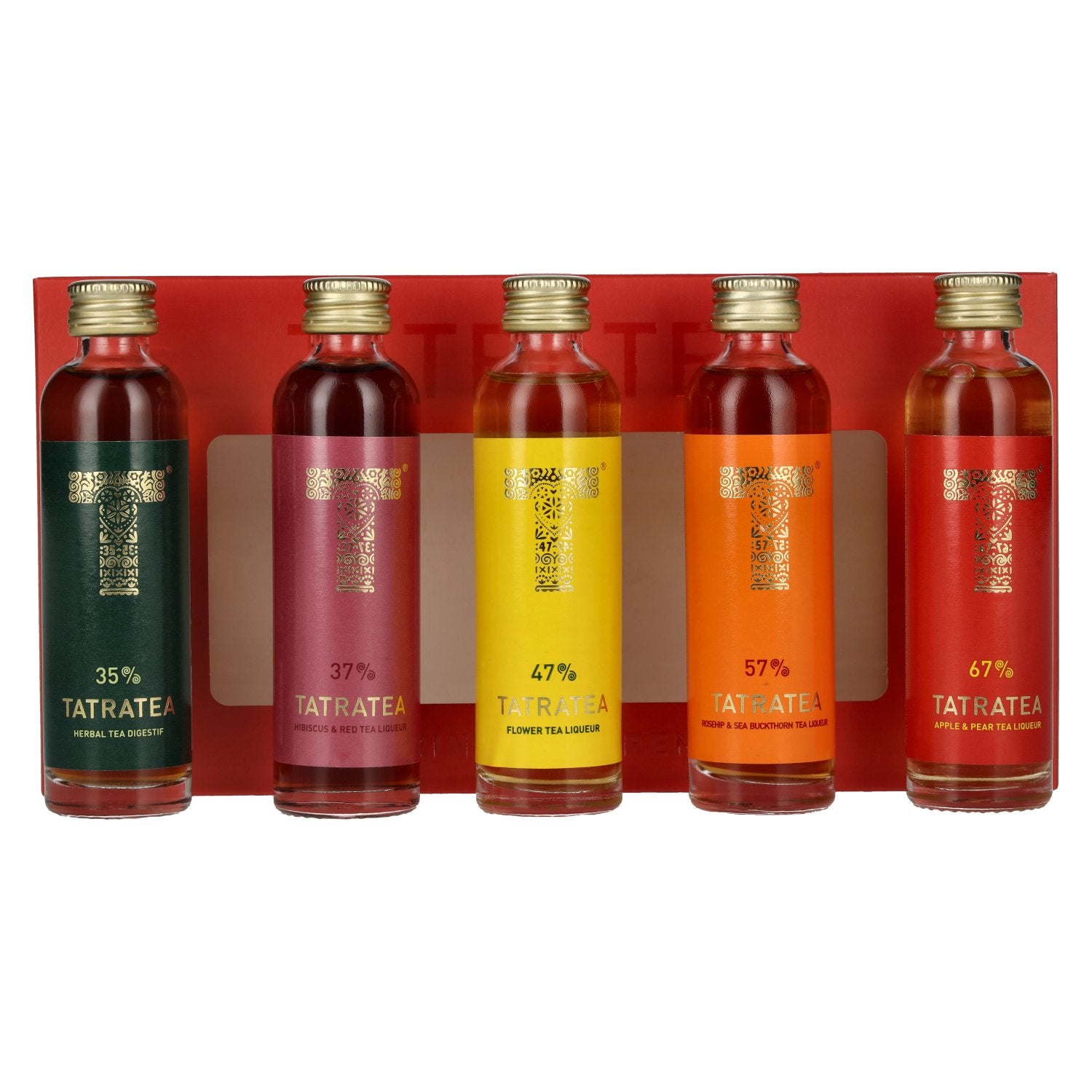 TATRATEA Tasting Set Red 48,6% Vol. 5x0,04l in Giftbox